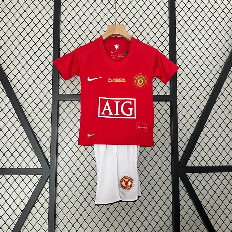PACK ENFANT RÉTRO MANCHESTER UNITED 2008